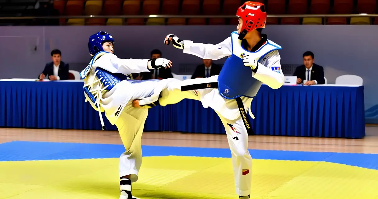 Filipino taekwondo athlete training for the Asian Games 2026