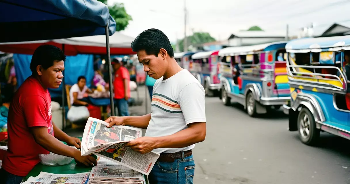 Pilipinong mambabasa ng sports tabloid sa Maynila