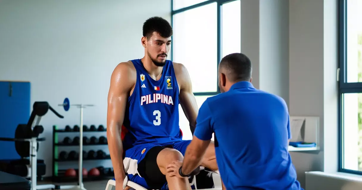 Manlalarong basketball na sumasailalim sa rehabilitasyon bago ang FIBA window